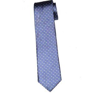 NWOT Jos A Bank Silk Tie Blue White Geometric Pattern Men's